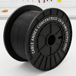 CABLE ANDES CONCENTRICO 3X10 AWG PE/PVC 600V