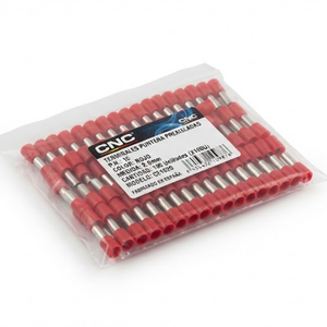TERMINALES PUNTERA ROJO CNC #16 2.0mm (X100U)