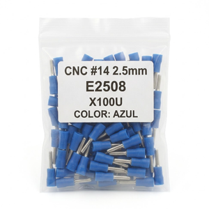 TERMINALES PUNTERA AZUL CNC #14 2.5mm (X100U)