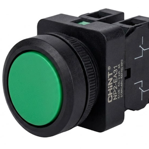 PULSADOR PLAST. VERDE 22MM NO NP2-EA31 CHINT