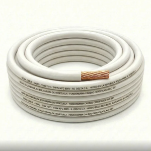 CABLE ANDES 6 AWG THHW 90PLUS BLANCO - 7 H (100M)