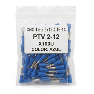 TERMINALES PIN AZUL CNC 1.5-2.5x12 # 16-14 (X100U)